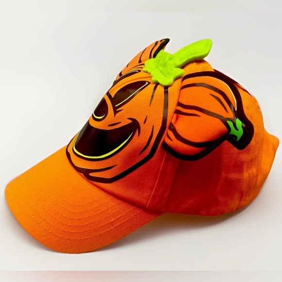 Disney 2024 MICKEY MOUSE 🎃 Pumpkin Glow in the Dark Baseball Hat Adult Size NEW - Picture 4 of 11